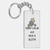 Hou Calm en beug een Slote Meme Sleutelhanger (Voorkant Links)