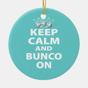 Hou Calm en Bunco op Funny Ornament