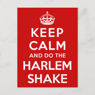 Hou Calm en doe de Harlem Shake Briefkaart