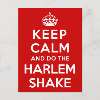 Hou Calm en doe de Harlem Shake Briefkaart