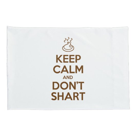 Hou Calm en Don Shart Pillow Hoesje Kussensloop (Achterkant-Rechts)