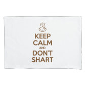 Hou Calm en Don Shart Pillow Hoesje Kussensloop (Voorkant-Links)