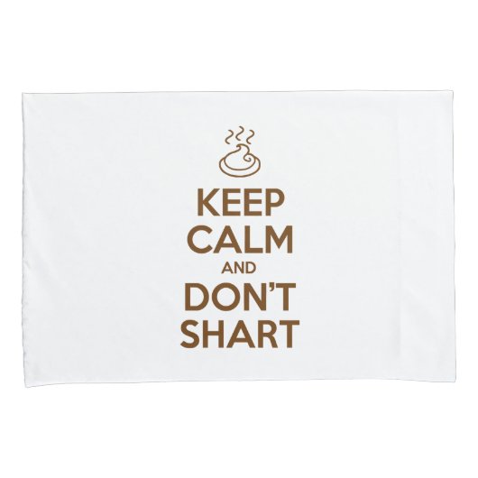 Hou Calm en Don Shart Pillow Hoesje Kussensloop (Voorkant-Rechts)