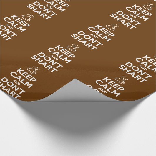 Hou Calm en Don't Shart Cadeaupapier (Hoek)