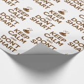 Hou Calm en Don't Shart Cadeaupapier (Hoek)