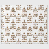 Hou Calm en Don't Shart Cadeaupapier (Vlak)
