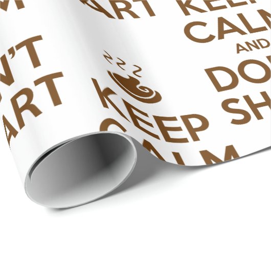 Hou Calm en Don't Shart Cadeaupapier (Rol Hoek)