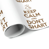 Hou Calm en Don't Shart Cadeaupapier (Rol Hoek)