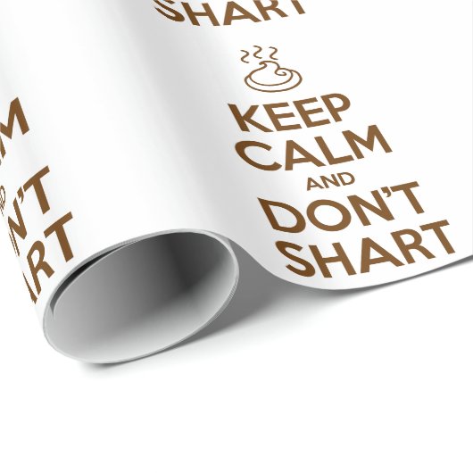 Hou Calm en Don't Shart Cadeaupapier (Rol Hoek)