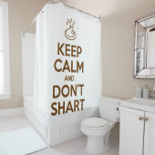 Hou Calm en Don't Shart Douchegordijn (In situ)