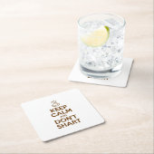 Hou Calm en Don't Shart Kartonnen Onderzetters (Insitu)