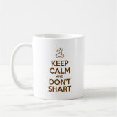 Hou Calm en Don't Shart Koffiemok (Links)