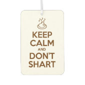 Hou Calm en Don't Shart Luchtverfrisser (Voorkant)