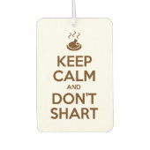 Hou Calm en Don't Shart Luchtverfrisser (Voorkant)