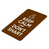 Hou Calm en Don't Shart Magneet (Linkerzijde)