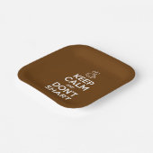 Hou Calm en Don't Shart Papieren Bordje (Gebogen)