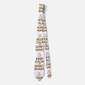 Hou Calm en Don't Shart Stropdas (Voorkant)