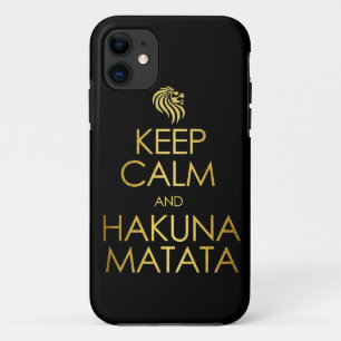 Hou Calm en Hakuna Matata Case-Mate iPhone Case