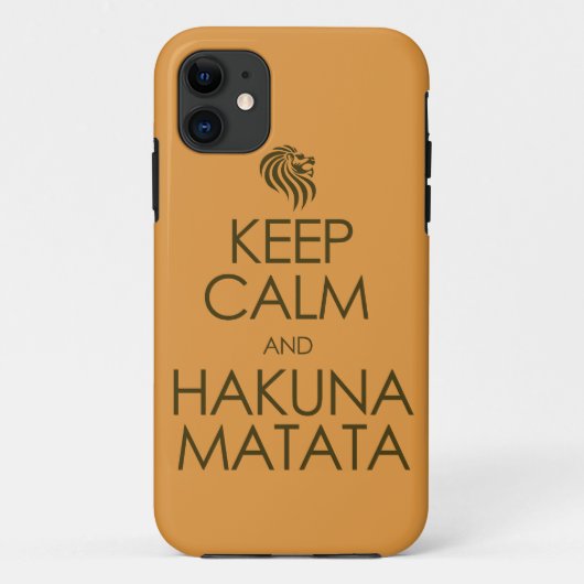 Hou Calm en Hakuna Matata Case-Mate iPhone Case (Achterkant)