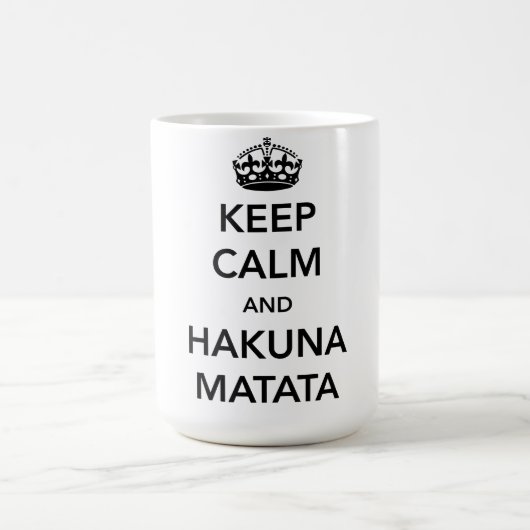 Hou Calm en Hakuna Matata Koffiemok (Center)