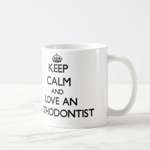 Hou Calm en hou van een orthodontist Koffiemok