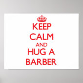 Hou Calm en Hug een Barber Poster (Voorkant)