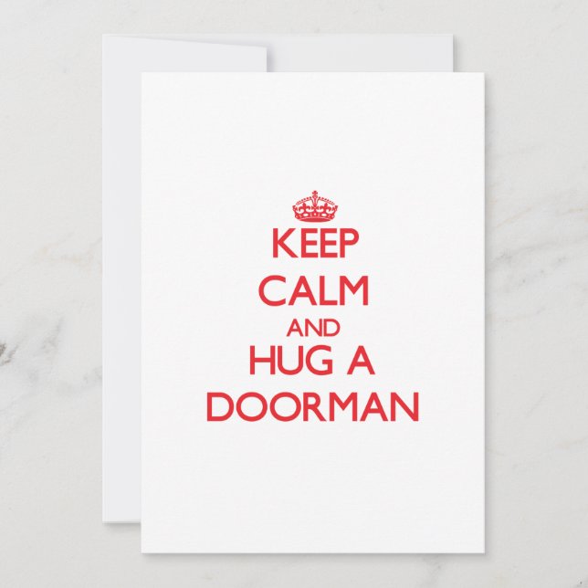 Hou Calm en Hug een Doorman (Voorkant)