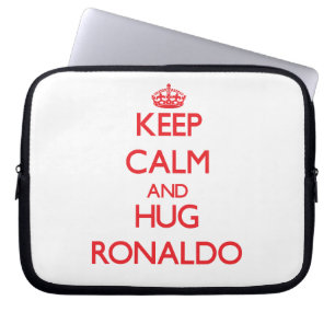 Hou Calm en HUG Ronaldo Laptop Sleeve