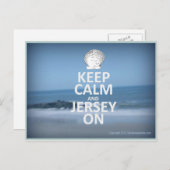 Hou Calm en Jersey op Briefkaart (Voorkant / Achterkant)