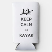 Hou Calm en Kayak bij mij Seltzer Blikjeskoeler (Voorkant)