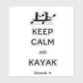 Hou Calm en Kayak bij mij Sticker (Vel)
