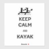 Hou Calm en Kayak bij mij Sticker (Vel)