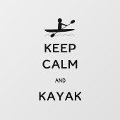 Hou Calm en Kayak Canoe Oar Raamsticker (Vel)
