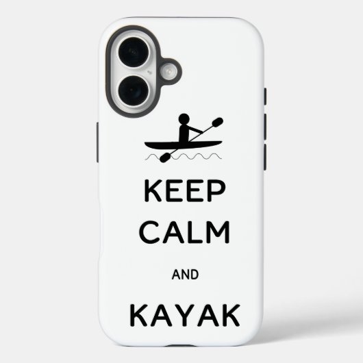 Hou Calm en Kayak Case-Mate iPhone Case (Achterkant)