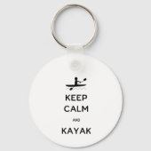 Hou Calm en Kayak Double Sided Sleutelhanger (Voorkant)