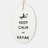 Hou Calm en Kayak Keramisch Ornament (Links)