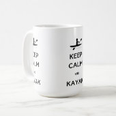 Hou Calm en Kayak Koffiemok (Voorkant links)