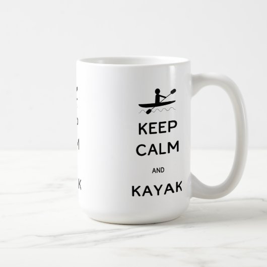Hou Calm en Kayak Koffiemok (Rechts)