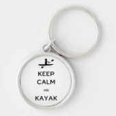 Hou Calm en Kayak Sleutelhanger (Voorkant)