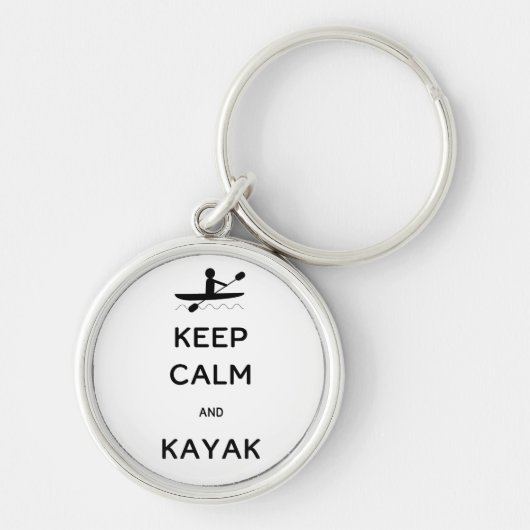 Hou Calm en Kayak Sleutelhanger (Voorkant)