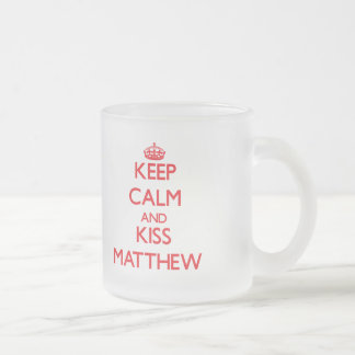 Hou Calm en Kiss Matthew Matglas Koffiemok