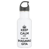 Hou Calm en lees de Bhagavad Gita Waterfles (Voorkant)