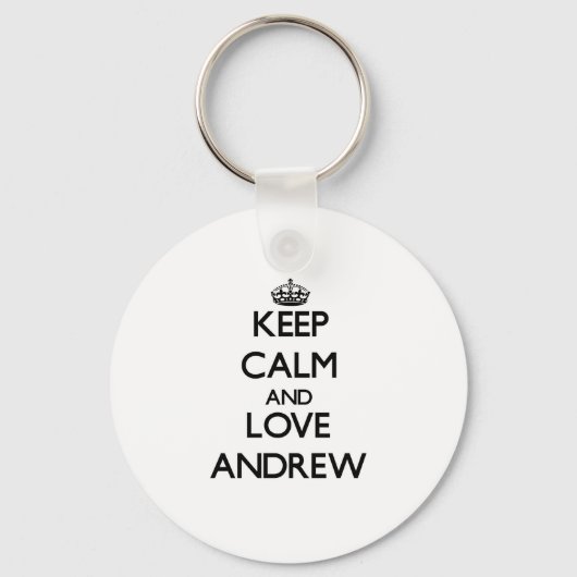 Hou Calm en Love Andrew Sleutelhanger (Voorkant)