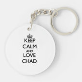 Hou Calm en Love Chad Sleutelhanger (Achterkant)