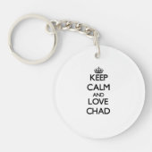 Hou Calm en Love Chad Sleutelhanger (Voorkant)