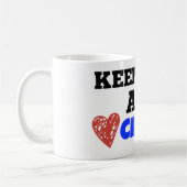 Hou Calm en Love Chelsea. Koffiemok (Links)