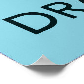 Hou Calm en Love Dragons fijn poster (Hoek)