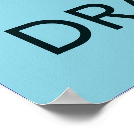 Hou Calm en Love Dragons fijn poster (Hoek)