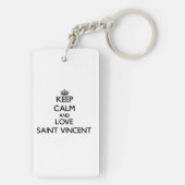 Hou Calm en Love Saint Vincent Sleutelhanger (achterkant)