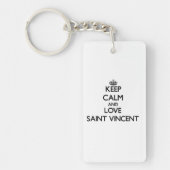 Hou Calm en Love Saint Vincent Sleutelhanger (Voorkant)